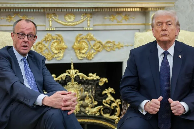 Trump claims Iran's air force and navy are 'successfully destroyed' after US attack - but Germany disagrees