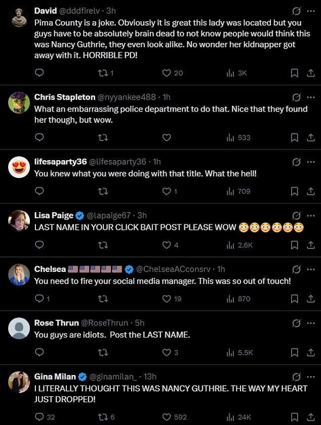 Шериф Тусона опинився в центрі критики через плутанину з оголошенням про розшук".