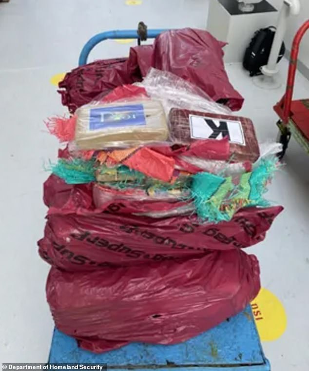 Arrested for smuggling $6.4 million in cocaine hidden inside Dior bags.