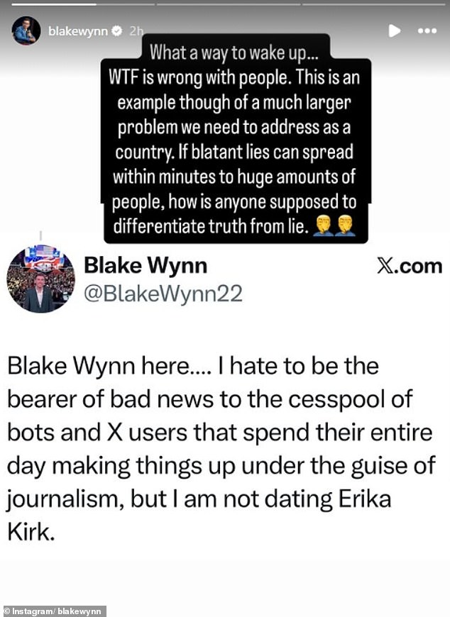 Erica Kirk Denies Rumors of New Boyfriend After Husband's Tragic Death