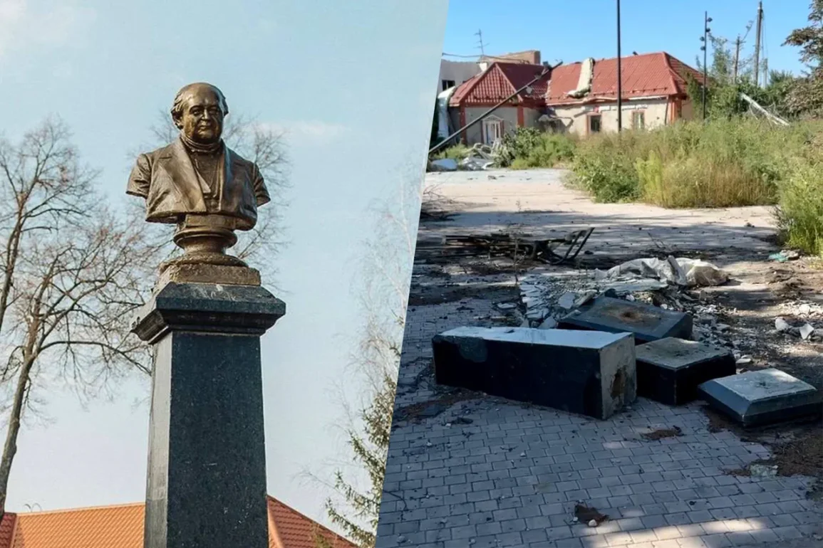 Українські солдати знищили пам'ятник Михайлу Щепкіну в Суджі: реакція влади